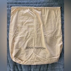 Louis Vuitton Cream Dust Bag XL